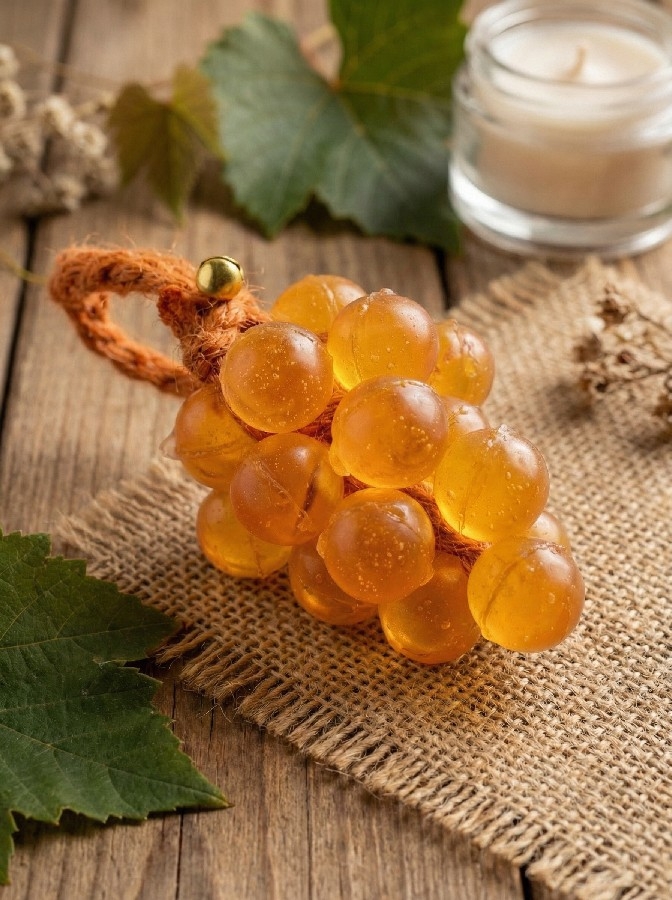 Amber Üzüm Figürlü El Yapımı Kokulu Sabun