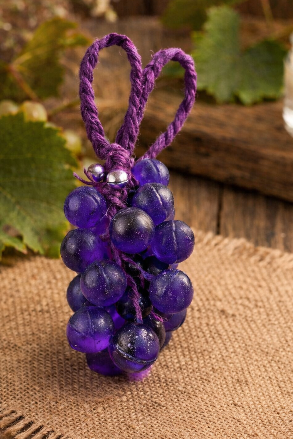 Mor Üzüm Figürlü El Yapımı Kokulu Sabun