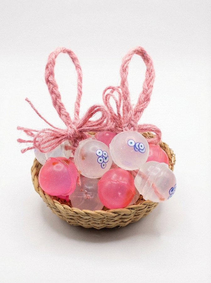 Pembe Üzüm Figürlü El Yapımı Kokulu Sabun Seti