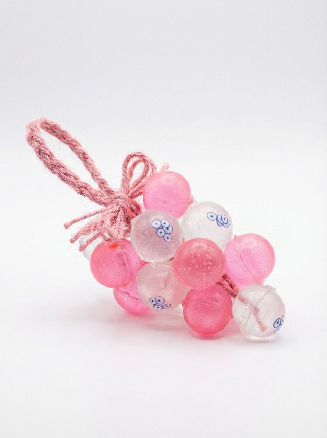 Pembe Üzüm Figürlü El Yapımı Dekoratif Kokulu Sabun