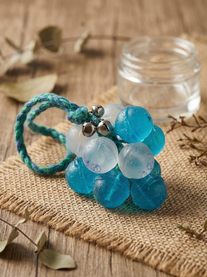 Mavi Tonlu Üzüm Figürlü El Yapımı Dekoratif Kokulu Sabun