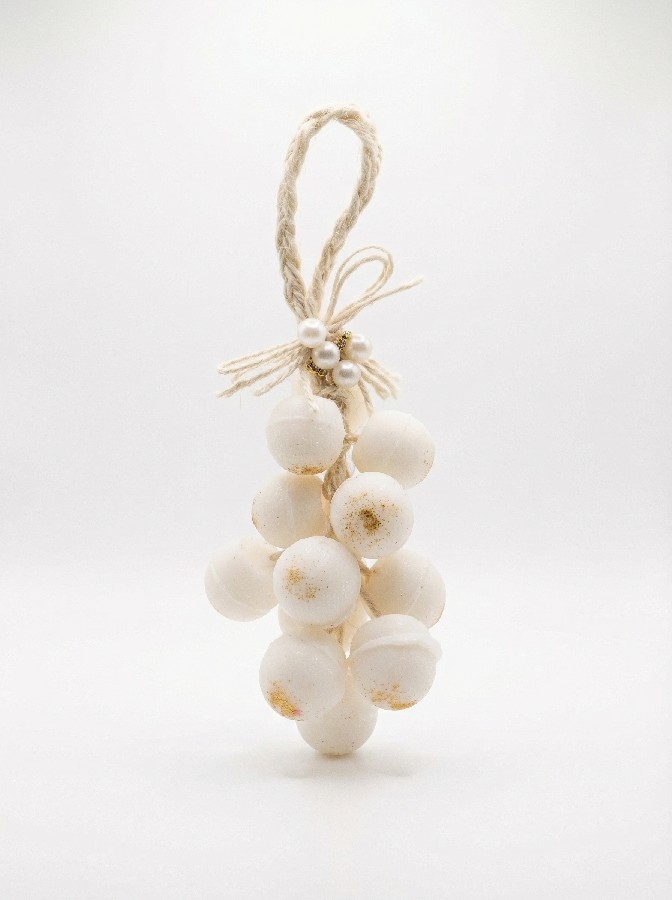 Beyaz Üzüm Figürlü El Yapımı Dekoratif Kokulu Sabun