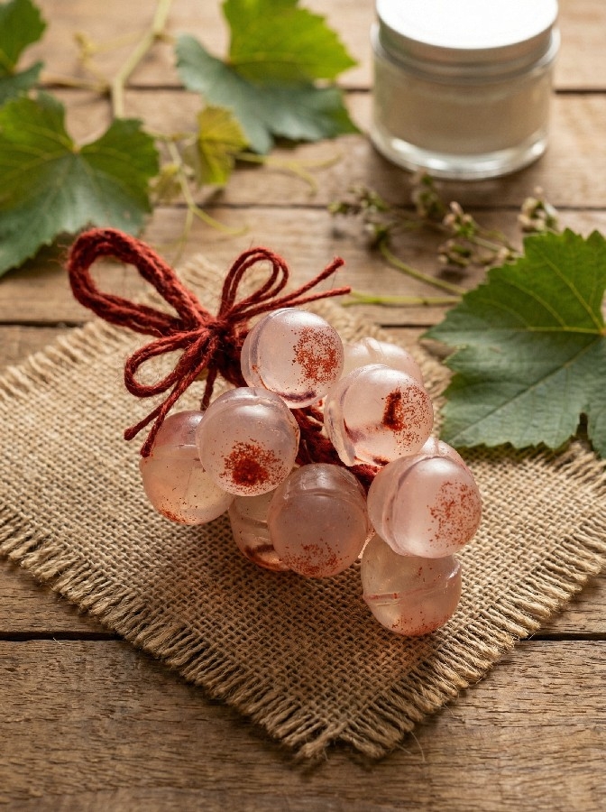 Şeffaf Üzüm Figürlü El Yapımı Dekoratif Kokulu Sabun